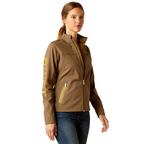 Ariat Women's New Team Canteen Brown Softshell Jacket - 10046687 - XS