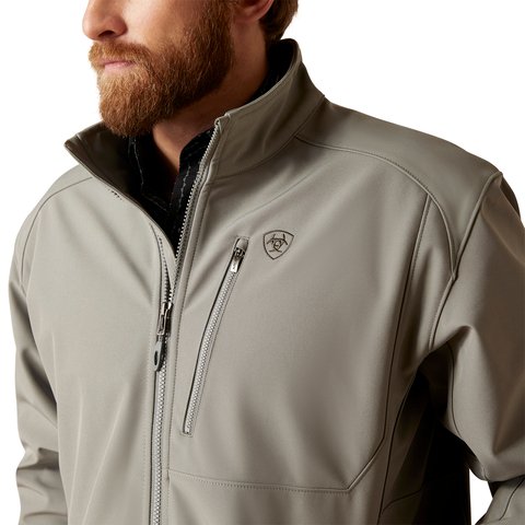 Ariat Men's Logo 2.0 Jetty Grey Softshell Jacket - 10046729 - S