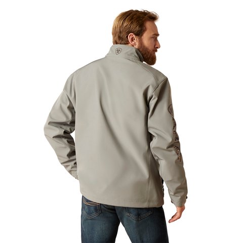 Ariat Men's Logo 2.0 Jetty Grey Softshell Jacket - 10046729 - S