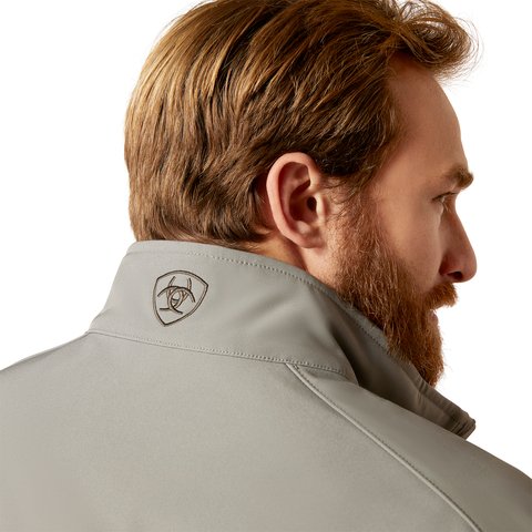 Ariat Men's Logo 2.0 Jetty Grey Softshell Jacket - 10046729 - S