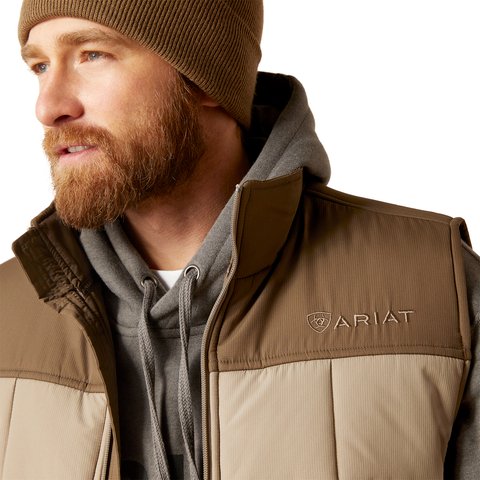 Ariat Men's Crius Brown Insulated Vest - 10046734 - S