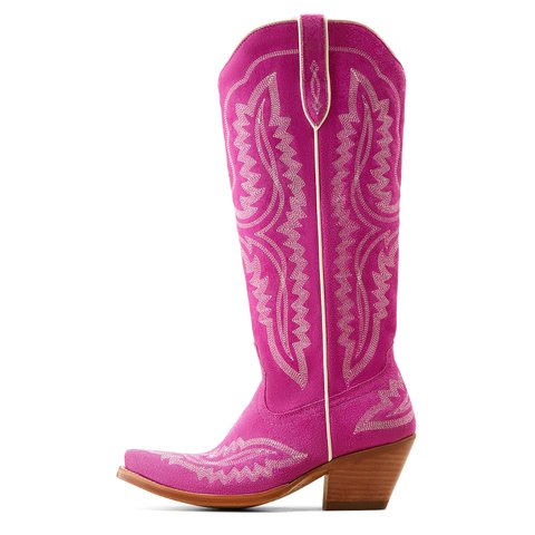 Ariat Women's 16" Casanova Haute Pink Suede X Toe Western Boot - 10046859 - 5.5B