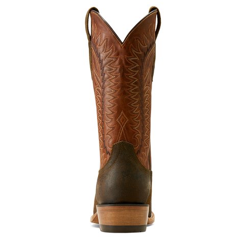 Ariat Men's 13" Futurity Time Olive Roughout Narrow Cutter Toe Western Boot - 10047717 - 7D