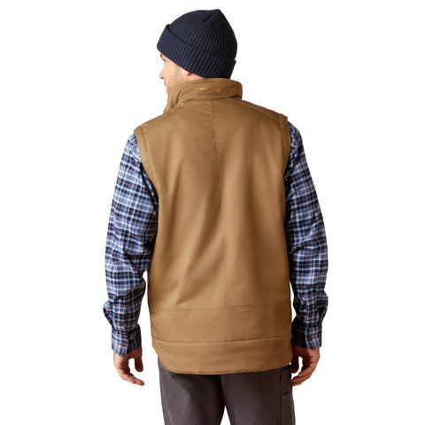 Ariat Men's Rebar Field Khaki DuraCanvas Vest - 10047848 - XS