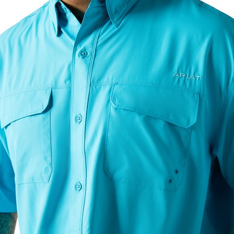 Ariat Men's VentTEK Outbound Classic Fit Shirt - Turquoise Reef - 10048734 - 3XL