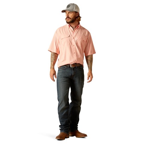 Ariat Men's VentTEK Outbound Classic Fit Shirt - Apricot Blush - 10048735 - S