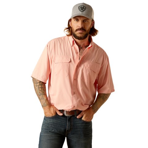 Ariat Men's VentTEK Outbound Classic Fit Shirt - Apricot Blush - 10048735 - S