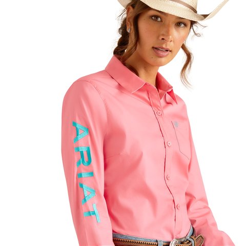 Ariat Women's Wrinkle Resist Team Kirby Stretch Shirt - 10048752 - XS