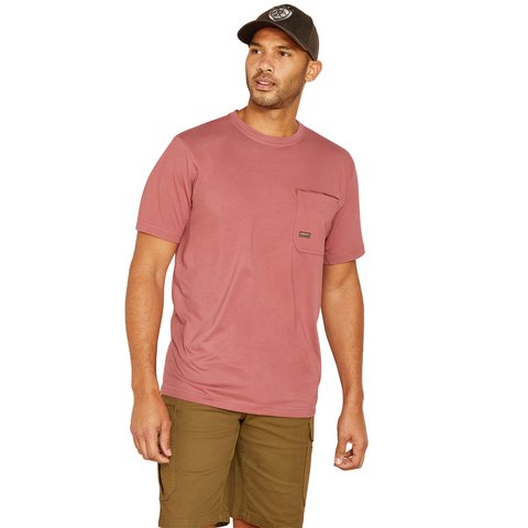 Ariat Men's Rebar Workman Reflective Flag Roan Rouge Work T-Shirt - 10048769 - S