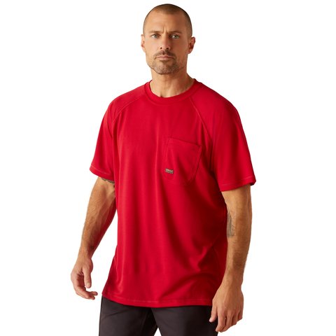 Ariat Men's Rebar Heat Fighter Jolly Wrencher Jester Red Work T-Shirt - 10048971 - S