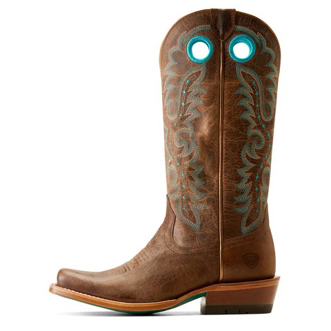 Ariat Women's 13" Frontier Boon Pecan Brown Cutter Toe Western Boot - 10050889 - 5.5B