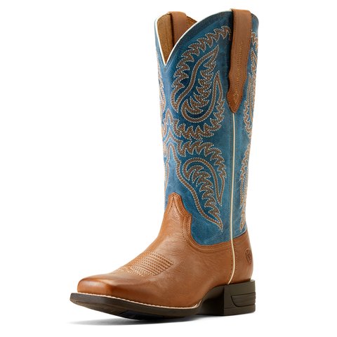 Ariat Women's 12" Roasted Peanut Cattle Caite Stretchfit Wide Square Toe Western Boot - 10050919 - 6B