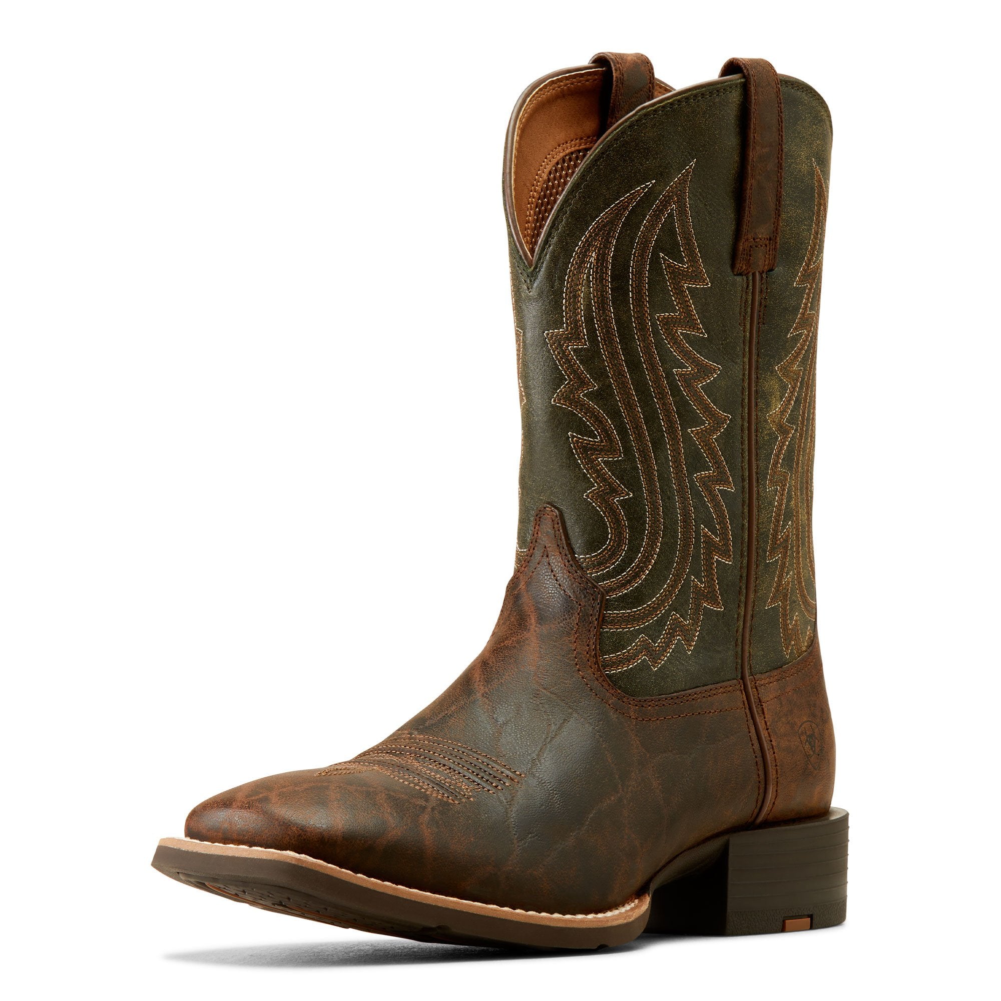 Ariat Men's 11" Mahogany Elephant Print Sport Big Country Wide Square Toe Western Boot - 10050935 - 6EE