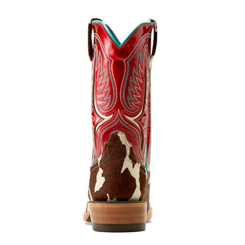 Ariat Women's 11" Futurity Colt Cowtown Hair Oniruby Red Patent Narrow Cutter Toe Western Boot - 10051020 - 5.5B