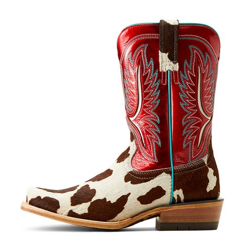 Ariat Women's 11" Futurity Colt Cowtown Hair Oniruby Red Patent Narrow Cutter Toe Western Boot - 10051020 - 5.5B