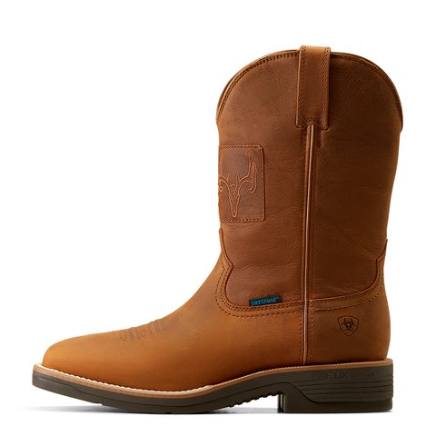 Ariat Men's 11" Ridgeback Country Status Brown Wide Square Toe Waterproof Work Boot - 10051047 - 6EE