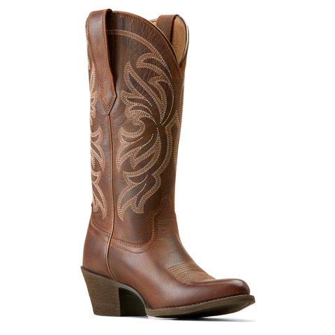 Ariat Women's 12.5" Sassy Brown Heritage J Toe Stretchfit Western Boot - 10051051 - 5.5B