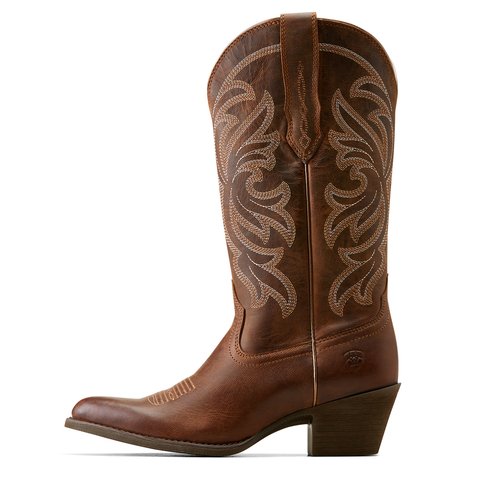 Ariat Women's 12.5" Sassy Brown Heritage J Toe Stretchfit Western Boot - 10051051 - 5.5B