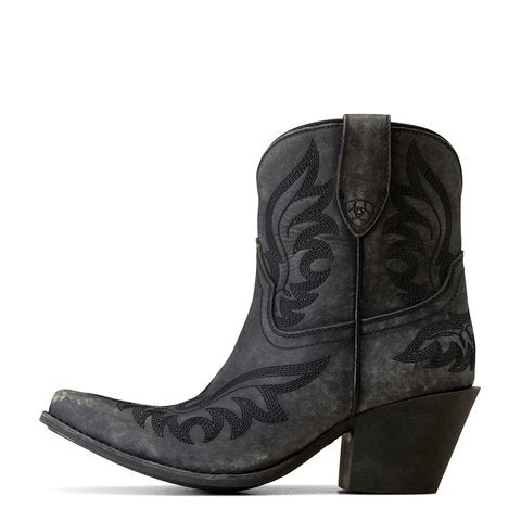 Ariat Women's Chandler 7" Naturally Distressed Black Western Boot - 10051169 - 5.5B