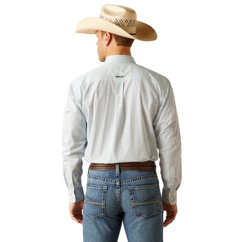 Ariat Men's Wrinkle Free Kolton Classic Fit Shirt - White - 10051239 - XS