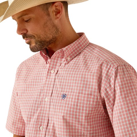 Ariat Men's Pro Series Duke Classic Fit Short Sleeve Shirt - Beacon - 10051278 - XS