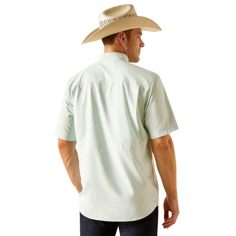 Ariat Men's VentTEK Outbound Classic Fit Shirt - Bleached Aqua - 10051319 - S