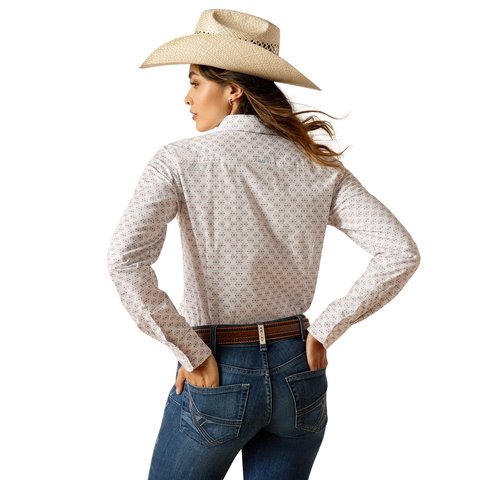 Ariat Women's Kirby Stretch Izel Print Long Sleeve Shirt - 10051330 - XS