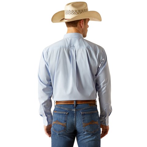 Ariat Men's 360 Airflow Classic Fit Shirt - Light Blue - 10051359 - XS