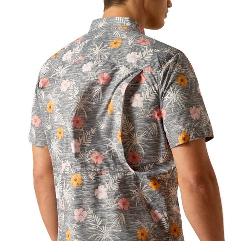 Ariat Men's VentTEK Outbound Tropical Print Fitted Shirt - 10051382 - XS