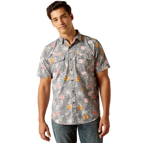 Ariat Men's VentTEK Outbound Tropical Print Fitted Shirt - 10051382 - XS