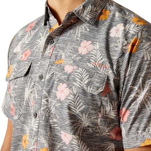 Ariat Men's VentTEK Outbound Tropical Print Fitted Shirt - 10051382 - XS