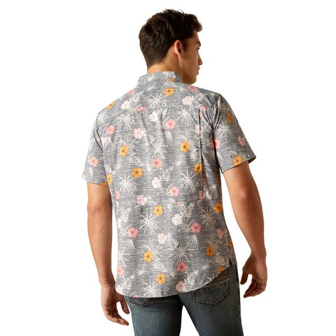 Ariat Men's VentTEK Outbound Tropical Print Fitted Shirt - 10051382 - XS