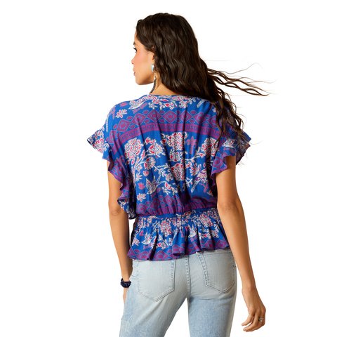 Ariat Women's Cortez Top Candelia Print - 10051415 - XS