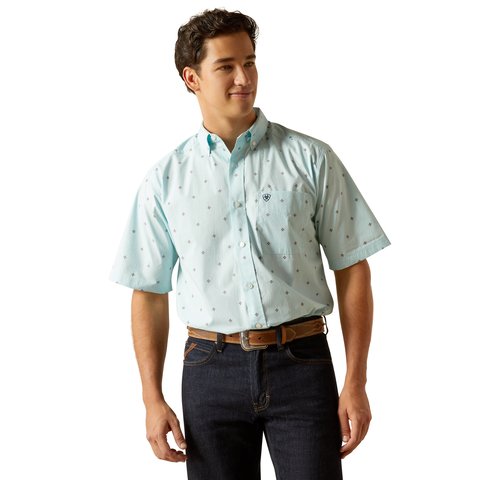 Ariat Men's Royce Classic Fit Shirt - Blue - 10051509 - XS