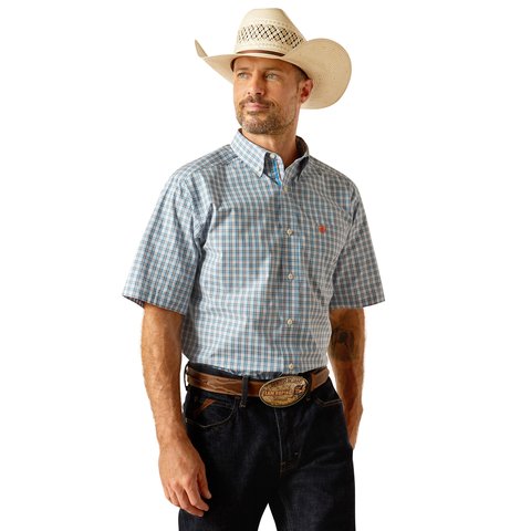 Ariat Men's Pro Series Richard Blue Classic Fit Shirt - 10051515 - XS