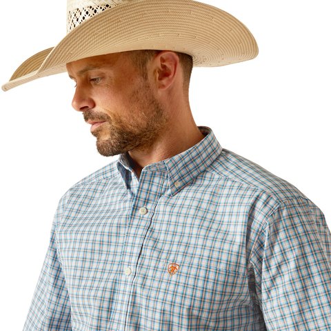 Ariat Men's Pro Series Richard Blue Classic Fit Shirt - 10051515 - XS