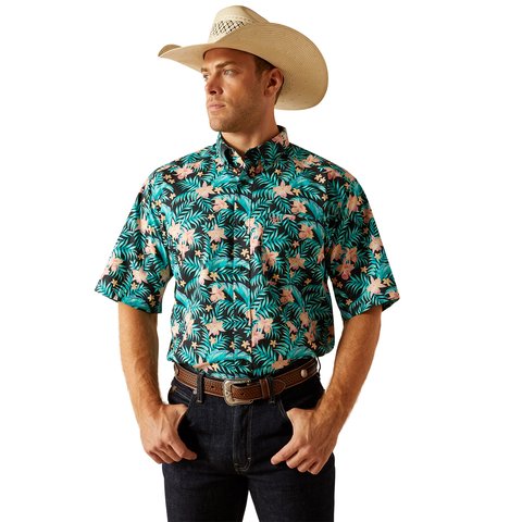 ariat dress shirts short sleeve Ariat: Black Venttek Short Sleeve Shirt La Raza Western Wear