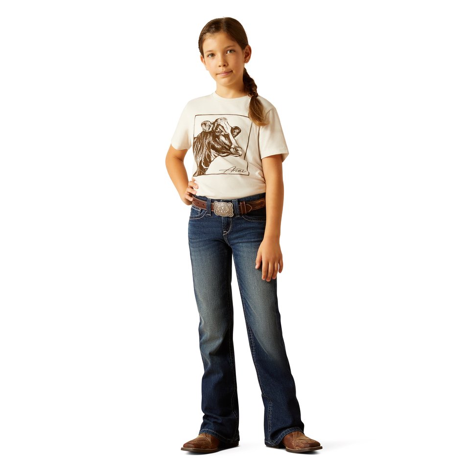 Ariat Girls Pacific Ariana Boot Cut Jeans - 10051616 - 7R