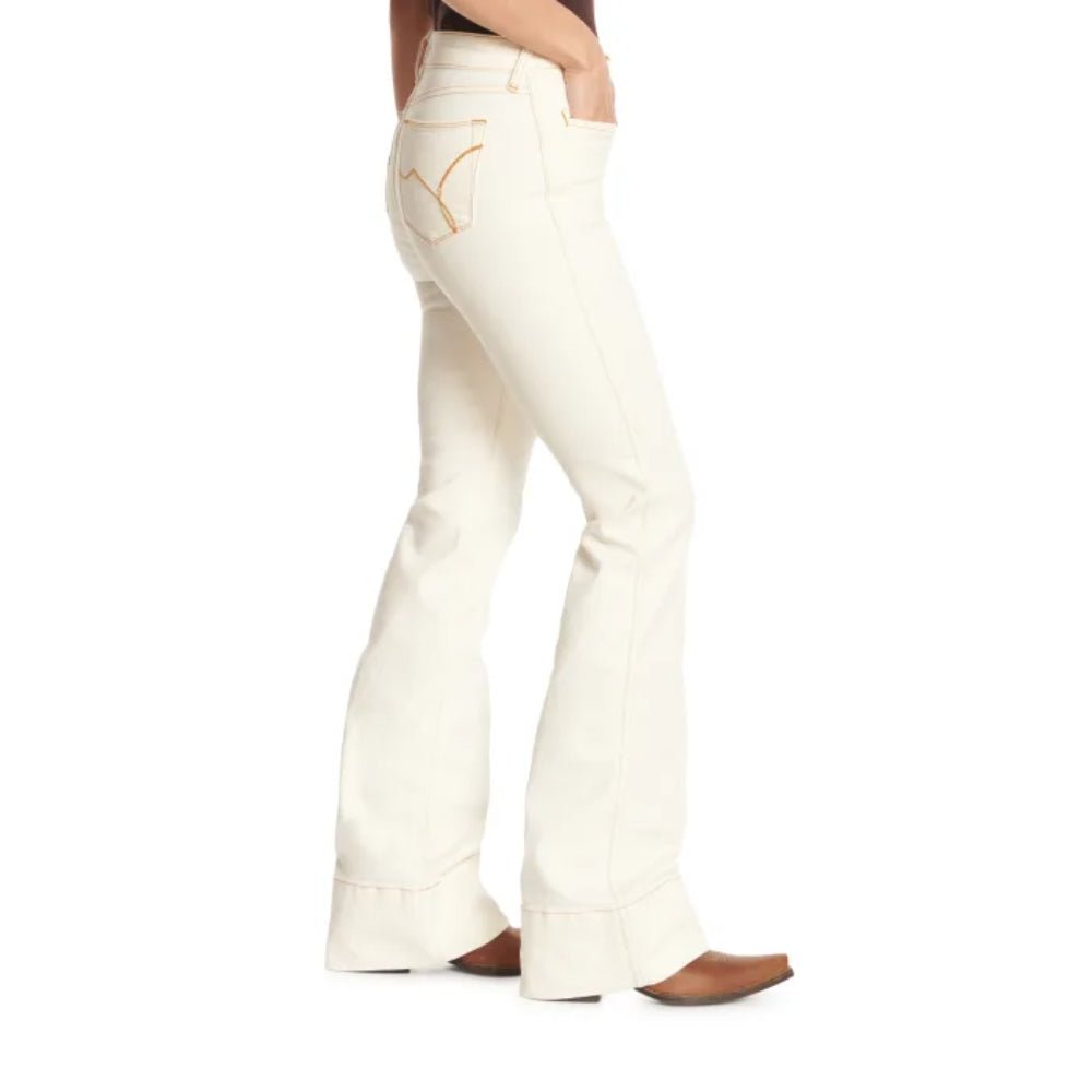 Ariat Women's High Rise Larissa Slim Trouser Stretch White Denim Jeans - 10051699 - 24S