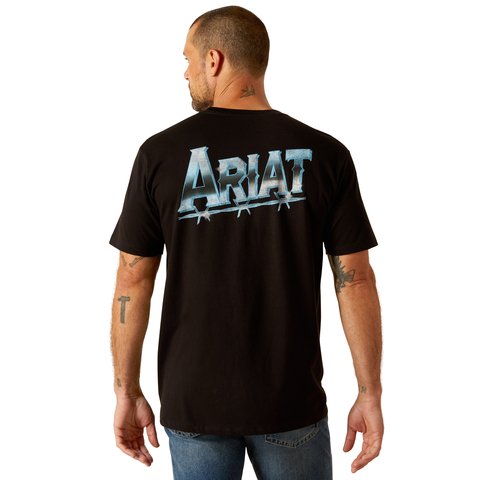 Ariat Men's Chrome Wire T-Shirt - Black - 10051788 - S