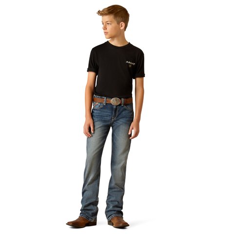 Ariat Boys B4 Relaxed Challenger Boot Cut Jeans - 10051864 - 7R