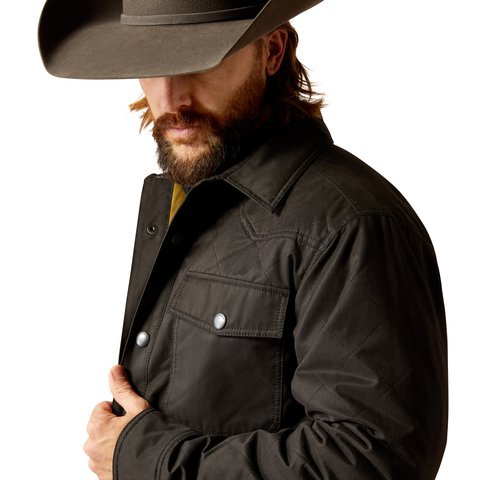 Ariat Men's Black Grizzly Shirt Jacket - 10051990 - XS