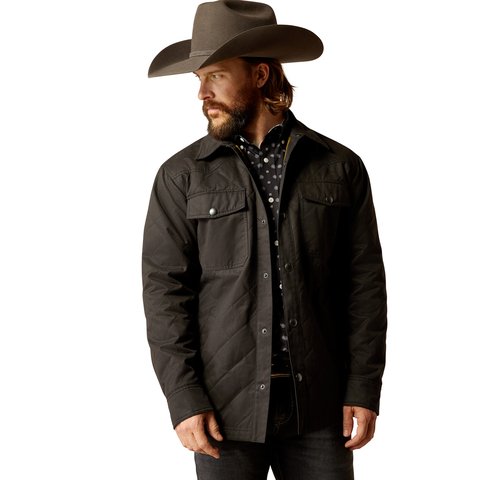 Ariat Men's Black Grizzly Shirt Jacket - 10051990 - XS