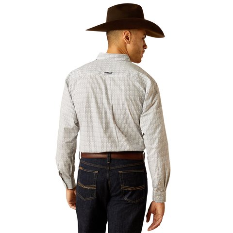 Ariat Men's Reign Classic Fit White Long Sleeve Shirt - 10052359 - XS