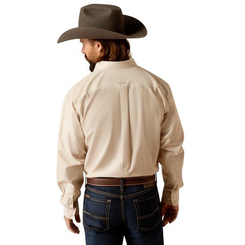 Ariat Men's Wrinkle Free Graysen Classic Fit Gold Long Sleeve Shirt - 10052377 - XS