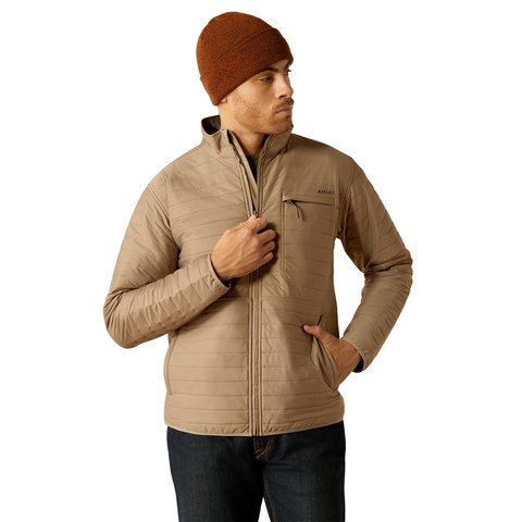 Ariat Men's Wylie Full Zip Khaki Jacket - 10052463 - XS