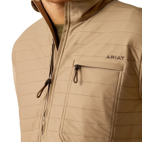 Ariat Men's Wylie Full Zip Khaki Jacket - 10052463 - XS