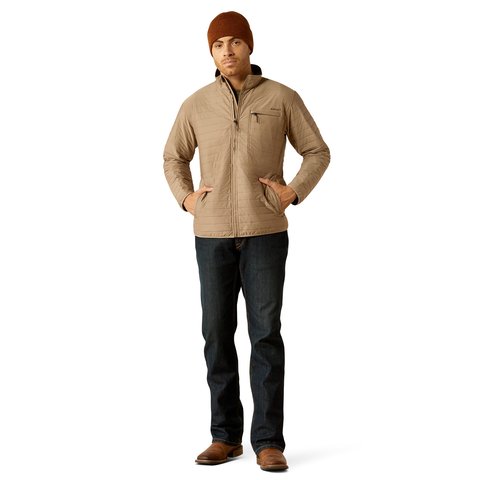 Ariat Men's Wylie Full Zip Khaki Jacket - 10052463 - XS