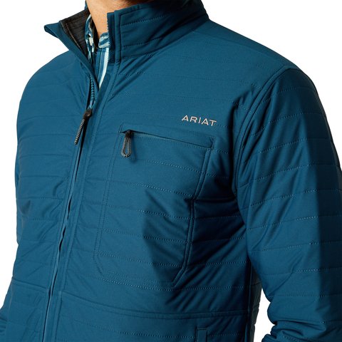 Ariat Men's Wylie Full Zip Teal Jacket - 10052464 - XS