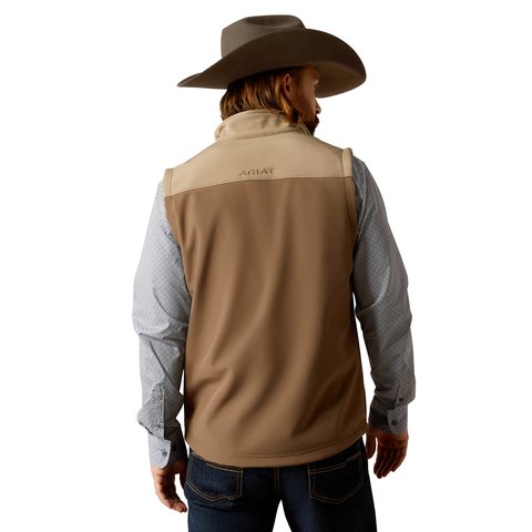 Ariat Men's Major Brown Wyatt Softshell Vest - 10052596 - XS